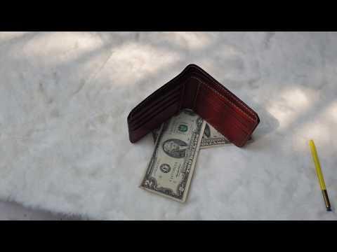 ví nam | video giới thiệu ví nam làm thủ công từ da bò thât | handmade leaher wallet | 2 đôla 1976
