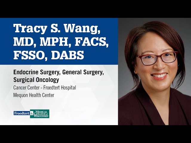 Watch Dr. Tracy S. Wang, endocrine surgeon on YouTube.