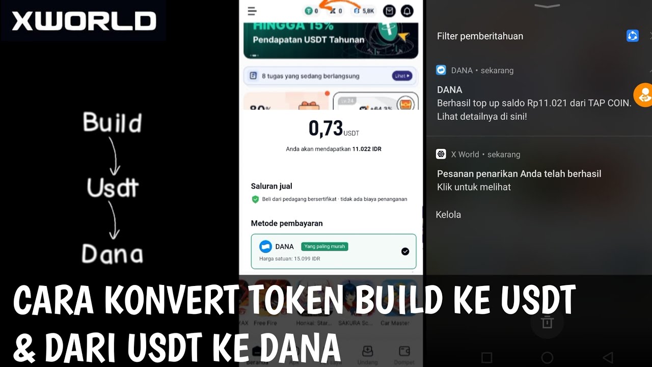 CARA CONVERT TOKEN BUILD APK GAME XWORLD KE USDT DAN CARA CONVERT TOKEN BUILD APK GAME XWORLD KE USDT DAN