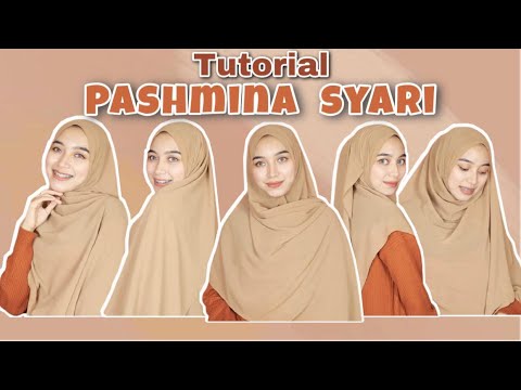 Tutorial Hijab Menutup Dada Wajah Bulat Terbaru Pashmina 2021 - YouTube