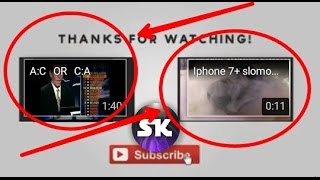 How to add video in outro