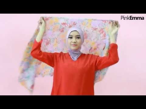 Tutorial Hijab Floral Syar'i Kasual - YouTube