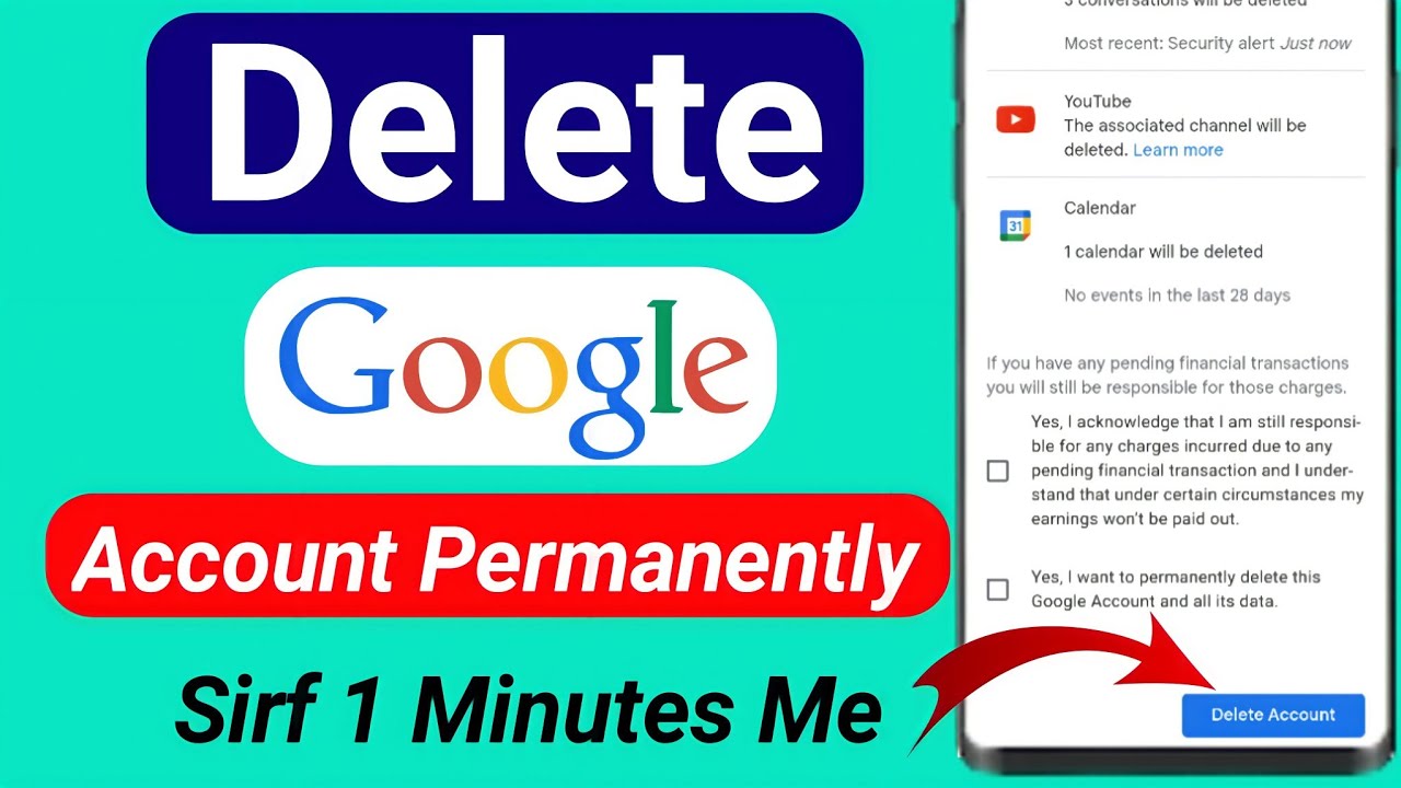 How to delete google account | Google account delete How to delete google account | Google account delete