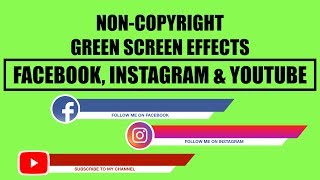 free Green Screen Effects for FACEBOOK, INSTAGRAM & YOUTUBE Title Link | Chroma 
