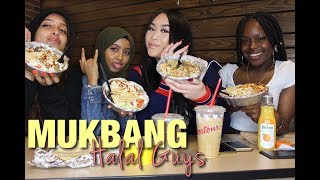 MUKBANG W/ HALAL GUYS | GIRL TALK (TAKING BACK OUR MANS AFTER CHEATING, PUBLIC RELATIONSHIPS)
