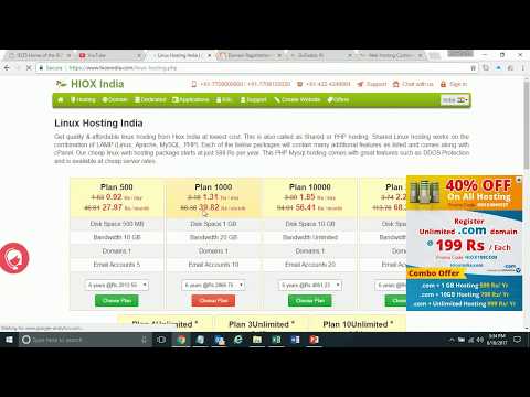 Youtube web hosting business plan in india