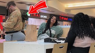 Fat Guy Farts On Girls While They Eat