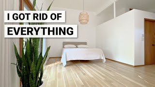 Extreme Minimalist Bedroom Makeover Tour Before & After