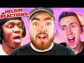 Reacting to THE HELIUM SONG Reactions with Miniminter! (KSI, ...