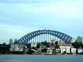 Qantas & Emirates A380 fly over Sydney Harbour Bridge on Easter Sunday