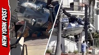 Witnesses Rush To Aid Victims Of Huntington Beach Helicopter Crash