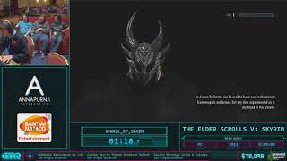 The Elder Scrolls V: Skyrim by Wall of Spain in 50:26 - AGDQ 2018 - Part 6