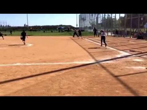 Corissa Sweet gets base hit