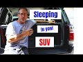 Convert SUV to camper or RV (how to sleep in an SUV)
