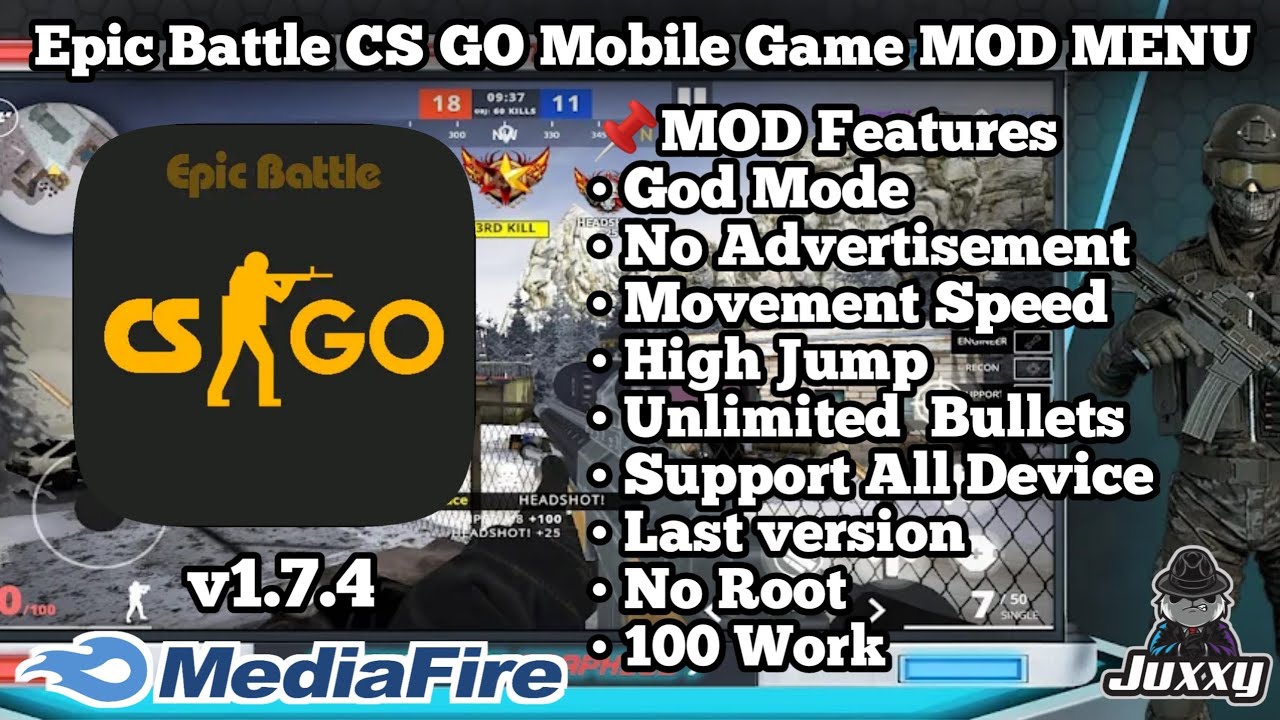 Epic Battle CS GO Mobile Game MOD MENU APK Terbaru 2022 Epic Battle CS GO Mobile Game MOD MENU APK Terbaru 2022