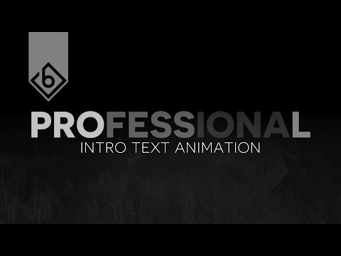 How To Create A Professional Intro Text Animation - Sony Vegas Tutorial How To Create A Professional Intro Text Animation - Sony Vegas Tutorial #1