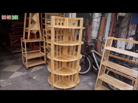 Lắp Ráp Kệ Góc Gỗ - Assembled Wooden Corner Shelves