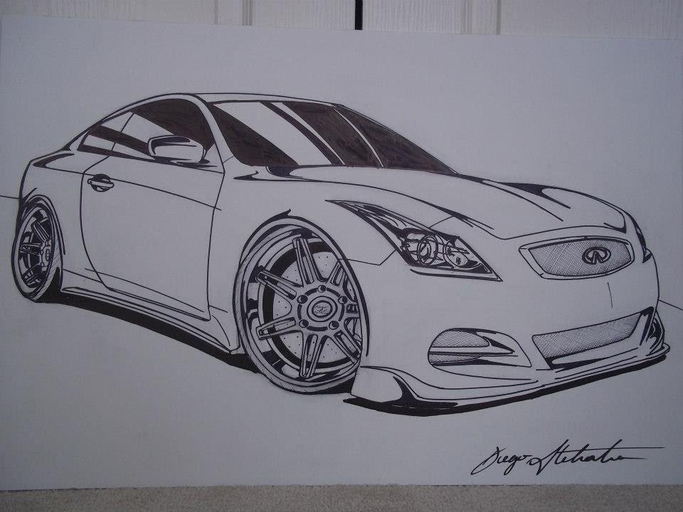 Infiniti G37 Drawing - YouTube