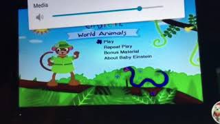 Baby Einstein World Animals 2003 Dvd Menu
