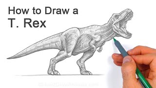 How To Draw The T. Rex From Juric World