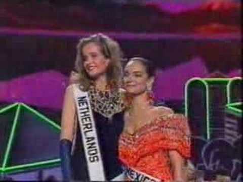 Coronaci n de Miss Universe 1991 Lupita Jones Coronaci n de Miss Universe 1991 Lupita Jones