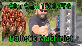 Velocity and gel testing of my 90gr 9mm