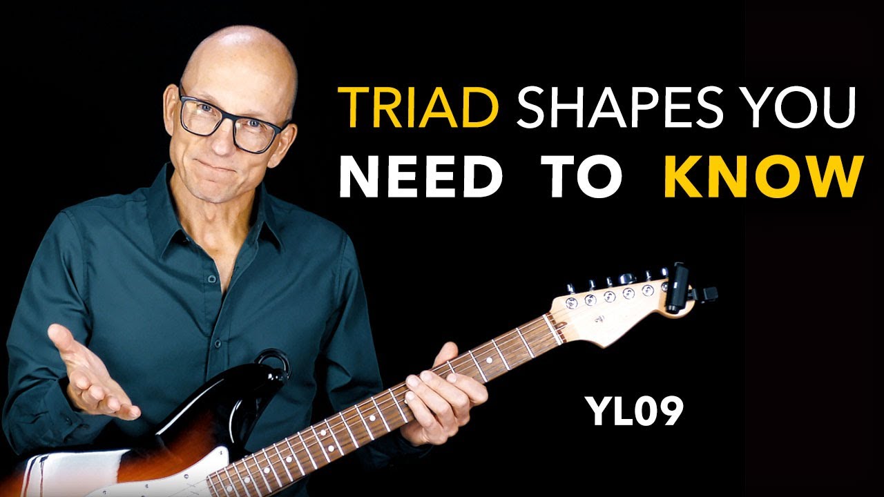 Triad Shapes You Need To Know - Minor, Major & Diminished - Lesson YL09