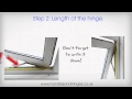 How to Measure UPVC Window Hnges - www.handlesandhinges.co.uk