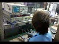 H/V Polarizations being tested & checked on our ESX521U Universal Ku Band LNBF