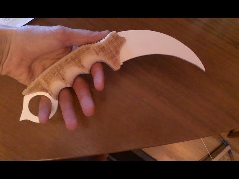 Как сделать ножик из дерева из кс го