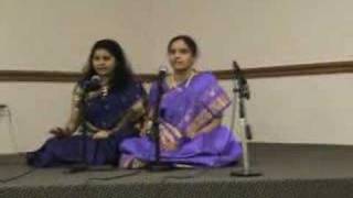 Madhu & Anupama singing bhagyadalakshmi