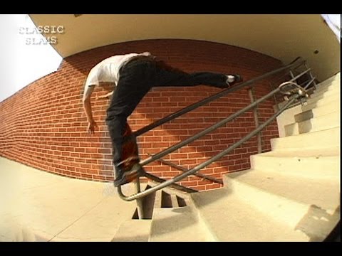 Skateboarder Vs. 14 Stair Rail Fail Skateboarding Classic Clips #32