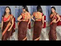 Hot aunty dance in in sexy saree back side