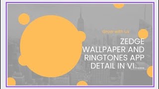 Zedge wallpaper and ringtones app detail in 