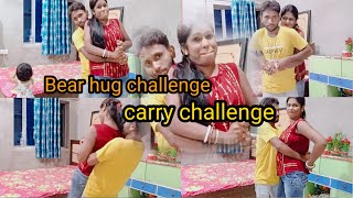 Bear Hug Carry Challenge Husband Vs Wife Funny Video