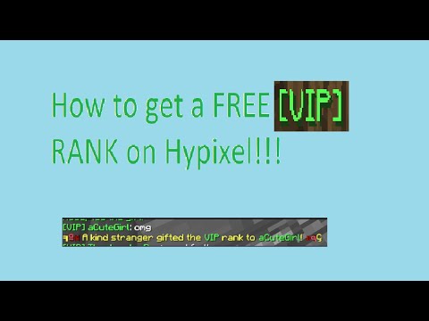 How to get VIP RANK for FREE on Hypixel!!