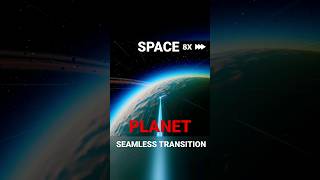 Space To Planet Seemless Flying Transition!