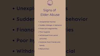 Elder Abuse Glossary Definition