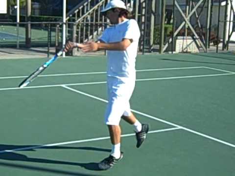 Gastao Elias Training at IMG Nick Bollettieri Tennis Academy