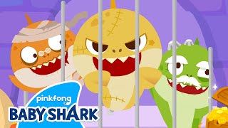 🧟Zombie Sharks Are Trapped! | +Compilation | Baby Shark Hide And Seek Stories | Baby Shark Official