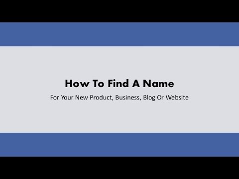 VIDEO : business name ideas | how to find the perfect name, logo and domain name for your business - businessbusinessnameideas can be very difficult to think of and very frustrating when you finally think of a greatbusinessbusinessnameide ...