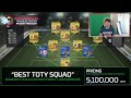 THE BEST TOTY HYBRID SQUAD - TEAM OF THE YEAR | FIFA 15 Ultimate Team Squad Builder (FUT 15)