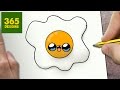 COMMENT DESSINER ŒUF KAWAII ÉTAPE PAR ÉTAPE – Dessins kawaii facile