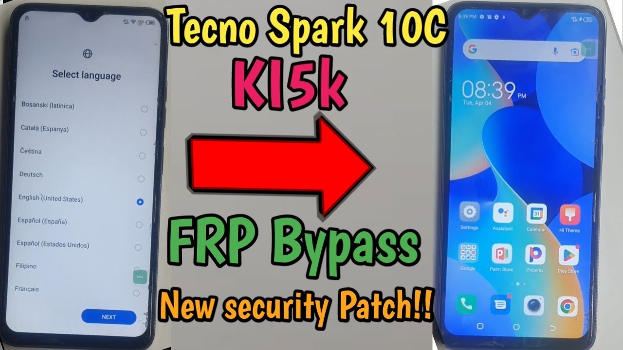 Tecno Spark 10C KI5k FRP Bypass Easy Method New security Tecno Spark 10C KI5k FRP Bypass Easy Method New security