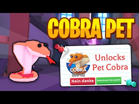 Ist die neue COBRA das SCHLECHTESTE Pet in Adopt Me? | Roblox/Deutsch