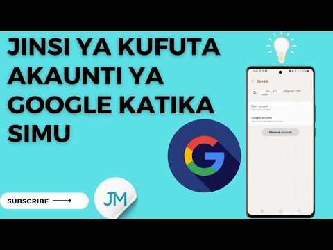 Futa akaunti ya google katika simu [Remove a google Futa akaunti ya google katika simu [Remove a google
