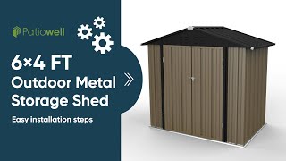 Patiowell Storage Shed - 6 X 4 Ft Embly