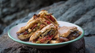 Marinaded Chargrilled Vegetable Toastie | Delicious vegan recipe | Camper Van cooking