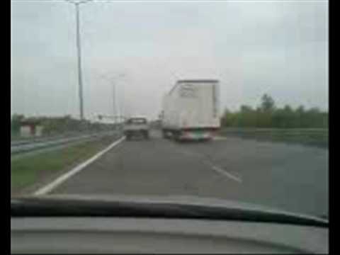 Crossing the Polish border in to Germany on the A18 E36 highway