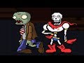 PAPYRUS & PVZ BROWNCOAT ZOMBIE TEAM UP IN SURVIVAL MODE